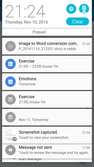 Notification - Image to Word Android App