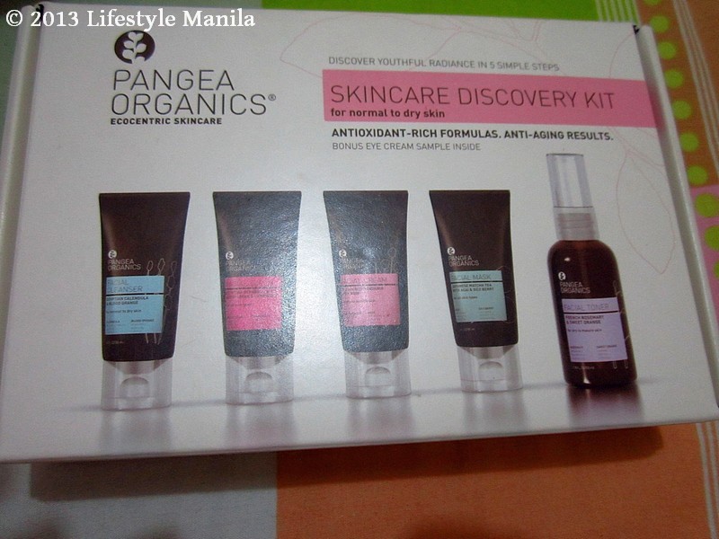 Pangea Organics Skin Care Kit box